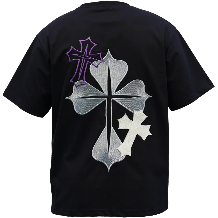 Cross T-Shirt Black — back